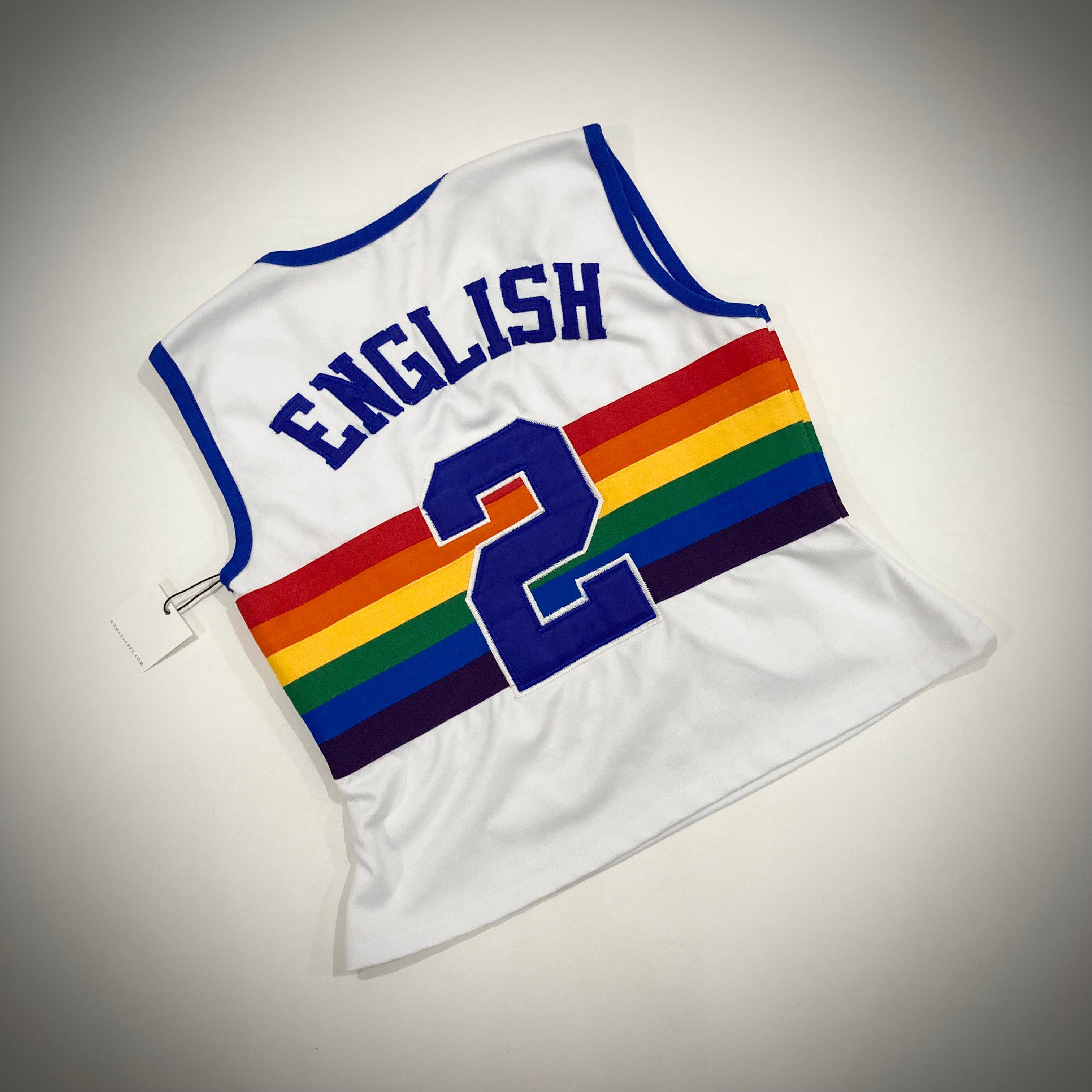 Vintage Alex English Denver Nuggets Custom Women’s Jersey Top
