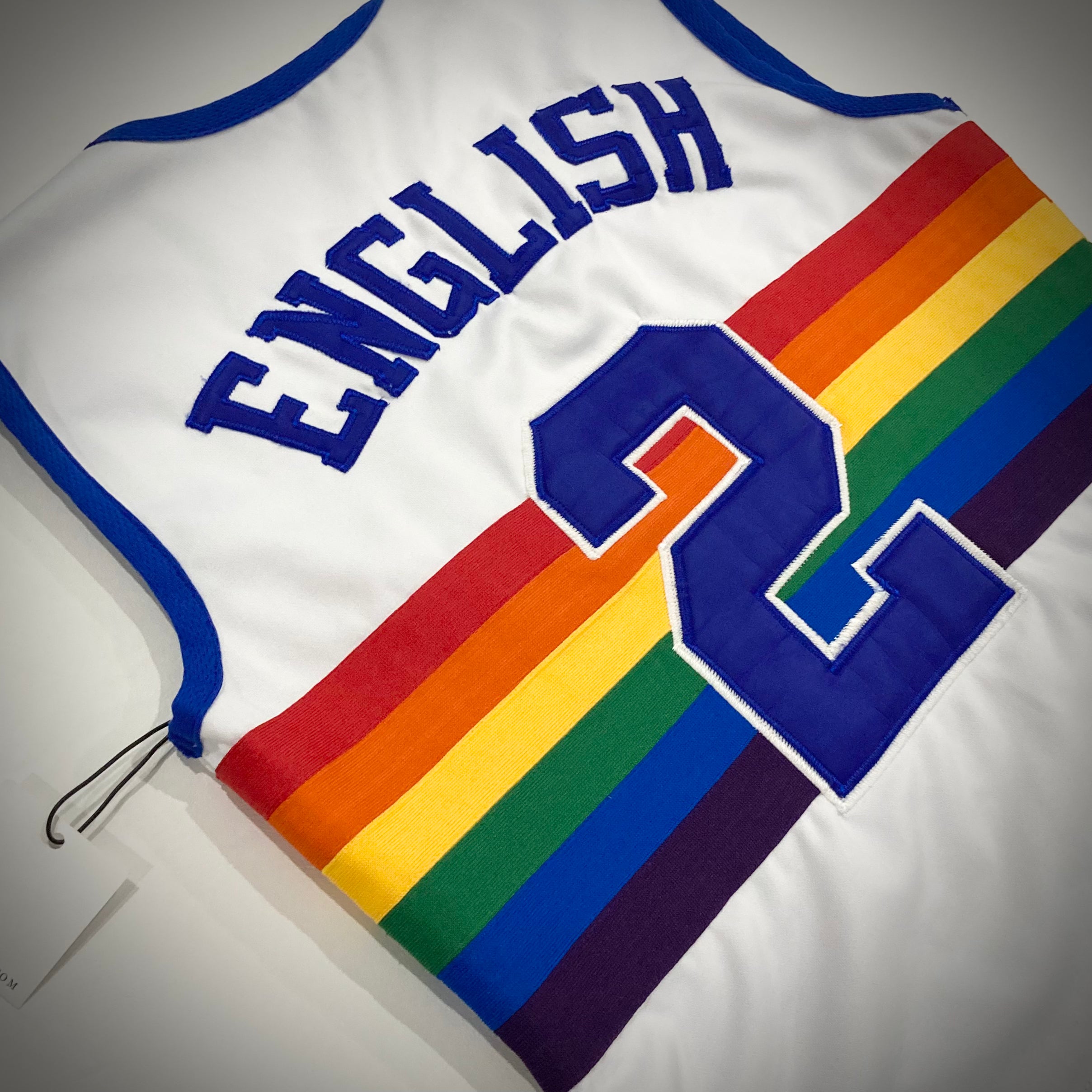 Vintage Alex English Denver Nuggets Custom Women’s Jersey Top