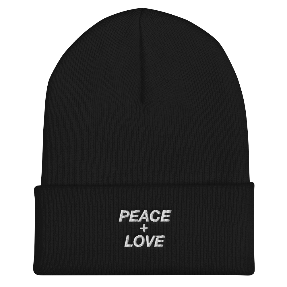 PEACE + LOVE BEANIE
